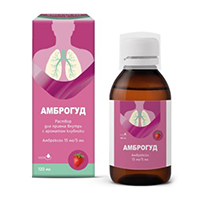 Амброгуд раствор с ароматом клубники 15мг/5мл 120мл фото