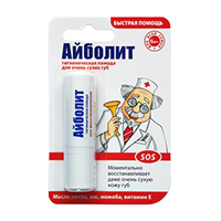 Помада "Айболит" SOS-восстановление гигиеническая 2,8г фото