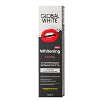 Зубная паста "Global White" Экстра отбеливающая. Активный кислород 100г фото