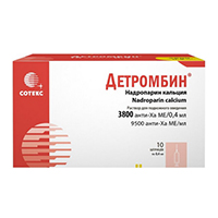 Детромбин раствор для инъекций 9500анти-Ха МЕ/мл 0,4мл фото