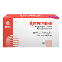 Детромбин раствор для инъекций 9500анти-Ха МЕ/мл 0,9мл фото
