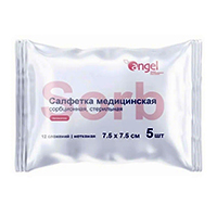 Салфетка "Angel" сорбционная нетканая 7,5х7,5см фото