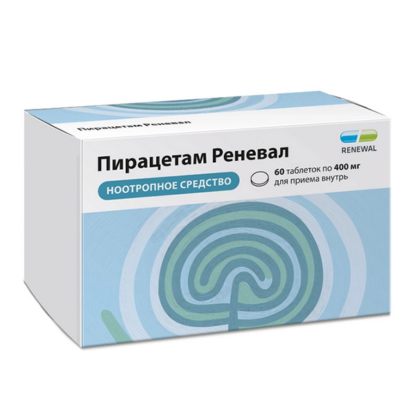Пирацетам Реневал таблетки 400мг фото