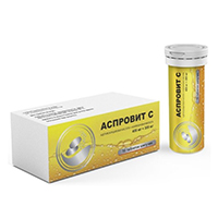 Аспровит С таблетки шипучие 400мг+300мг фото