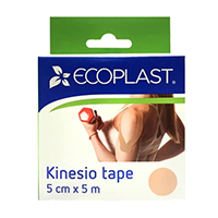 Кинезио тейп "Ecoplast" 5смх5м бежевый фото