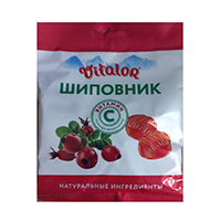 Карамель леденцовая "Виталор" с витамином С со вкусом шиповника 60г фото