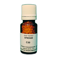 Бриония гранулы гомеопатические разведение С30 10г фото