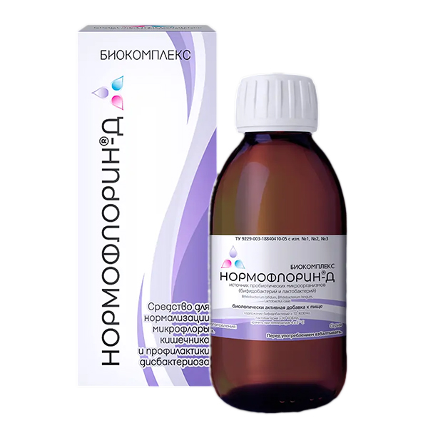 Нормофлорин-Д Биокомплекс жидкость 250мл фото