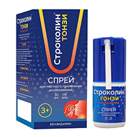 Строколин Тонзи спрей 0,255мг/доза 30мл (176 доз) фото