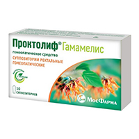 Проктолиф Гамамелис суппозитории фото