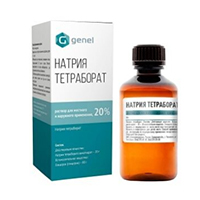 Натрия тетраборат раствор 20% 50г фото