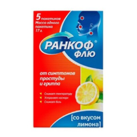 Ранкоф Флю порошок со вкусом лимона 17г фото
