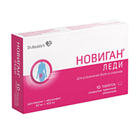 Новиган Леди таблетки 80мг+400мг фото