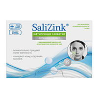 SaliZink салфетки матирующие с салициловой кислотой и экстрактом зеленого чая фото