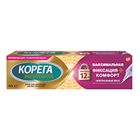 Корега Экстра сила крем для фиксации зубных протезов "Максимальная фиксация+Комфорт" 40г фото