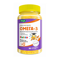 Эвалар "Бэби Формула Мишки Омега-3" пастилки Рыбки жевательные 4г фото
