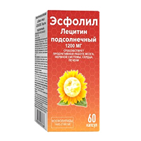 Эсфолил &quot;Лецитин подсолнечный&quot; капсулы 1700мг фото