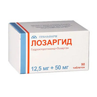 Лозаргид таблетки 12,5мг+50мг фото