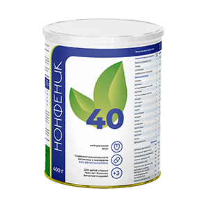 Нонфеник-40 смесь сухая с нейтральным вкусом 400г фото