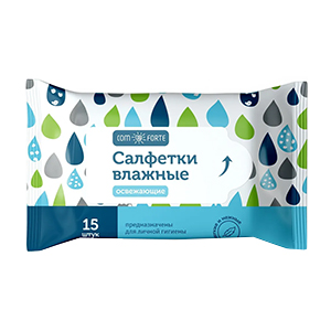 ComForte салфетки влажные освежающие фото