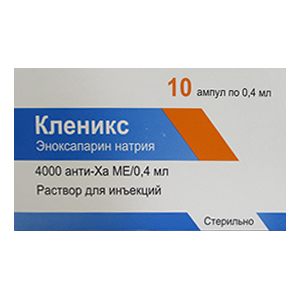 Кленикс раствор для инъекций 4000анти-Ха МЕ/0,4мл фото