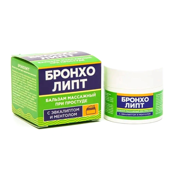 Фармгрупп &quot;Бронхолипт&quot; бальзам с эвкалиптом и ментолом 10г фото