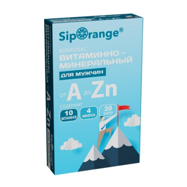 Siporange &quot;Сипоранж Витаминно-минеральный комплекс от А до Zn для мужчин&quot; капсулы 580мг фото