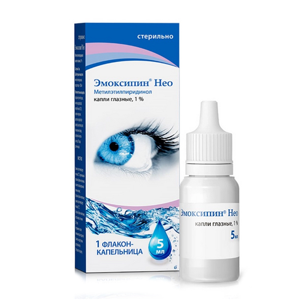 Эмоксипин Нео капли глазные 1% 5мл фото
