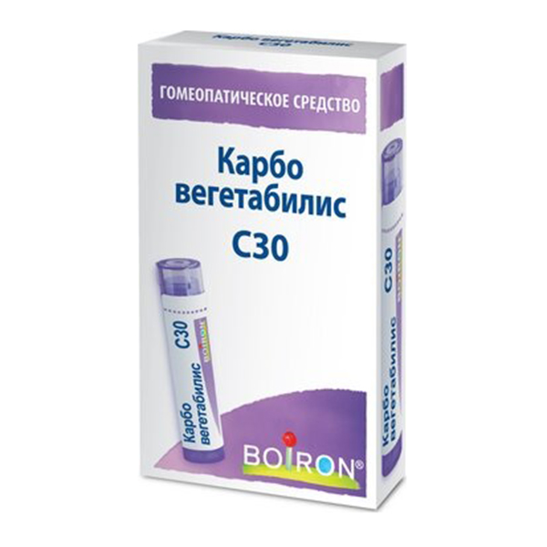 Карбо вегетабилис гранулы гомеопатические разведение С30 4г фото