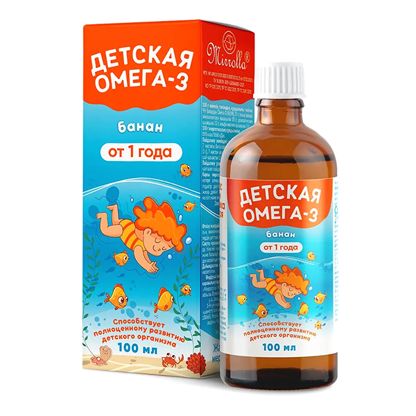 Кук Ля Кук "Детская Омега 3" жидкость со вкусом банана 100мл фото