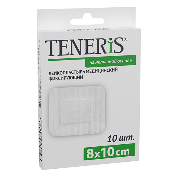 Teneris пластырь на нетканой основе (с подушечкой) 8х10см фото