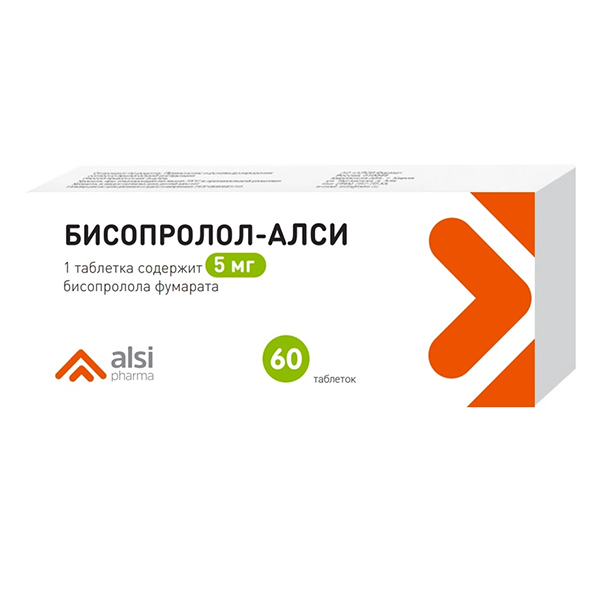 Бисопролол-АЛСИ таблетки 5мг фото