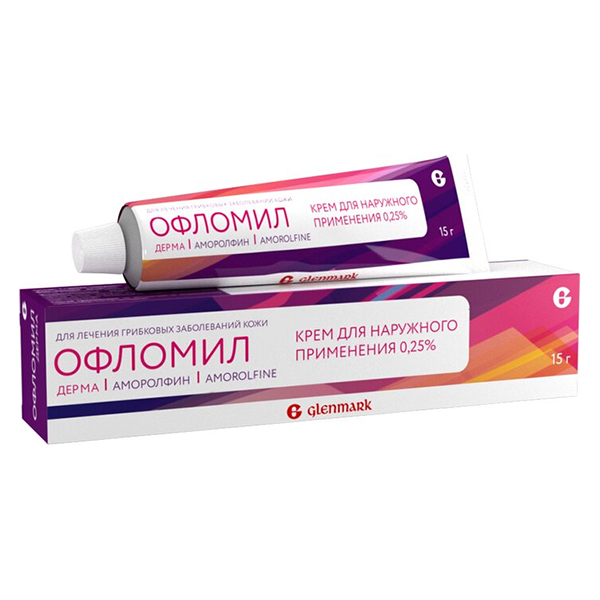 Офломил Дерма крем 0,25% 15г фото