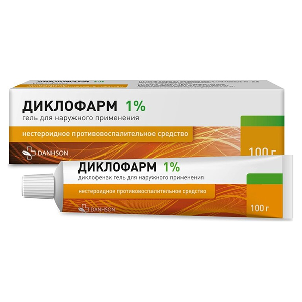Диклофарм гель 1% 100г фото
