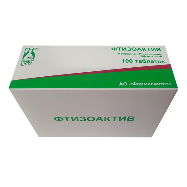 Фтизоактив таблетки 300мг+15мг фото