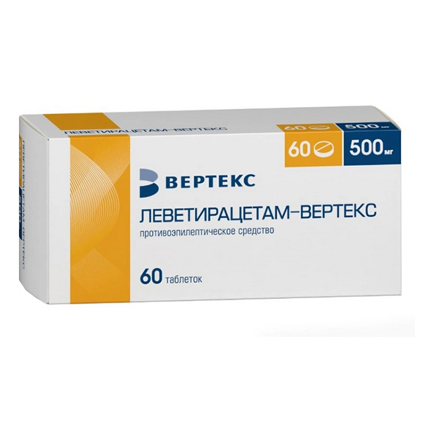 Леветирацетам-Вертекс таблетки 500мг фото