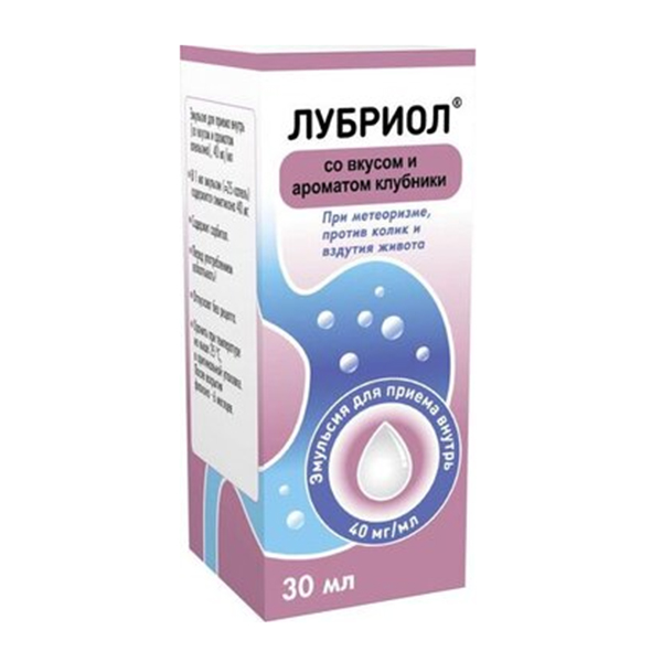 Лубриол эмульсия клубника 40мг/мл 30мл фото