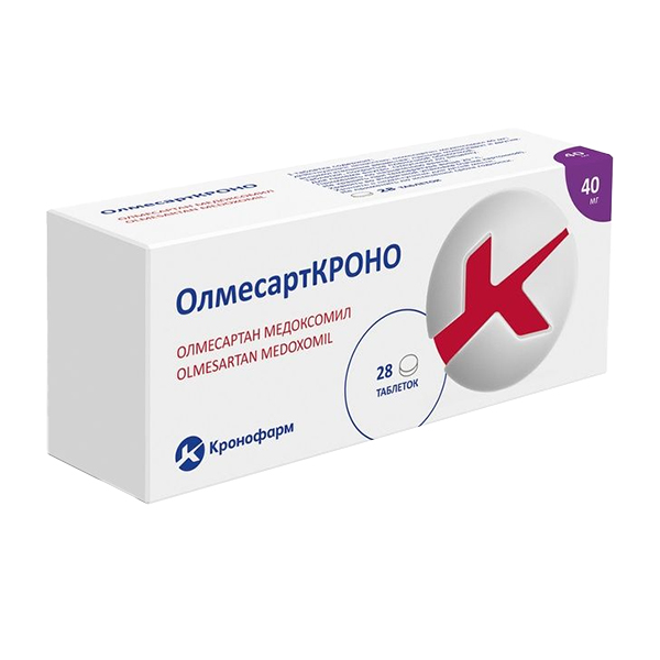 ОлмесартКРОНО таблетки 40мг фото