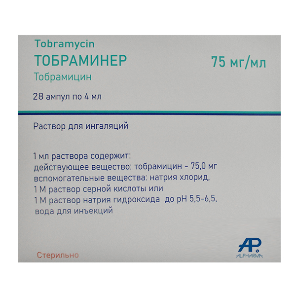 Тобраминер раствор 75мг/мл 4мл фото