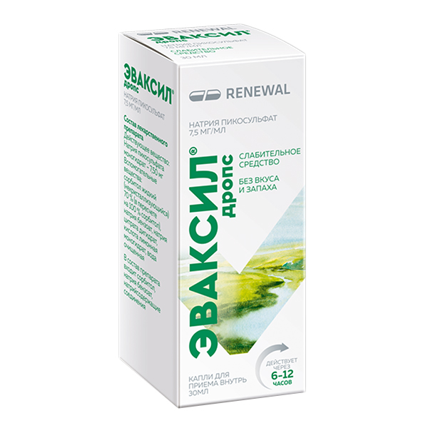 Эваксил дропс капли 7,5мг/мл 30мл фото