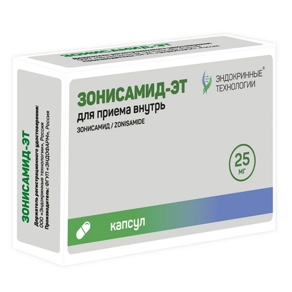 Зонисамид-ЭТ капсулы 25мг фото