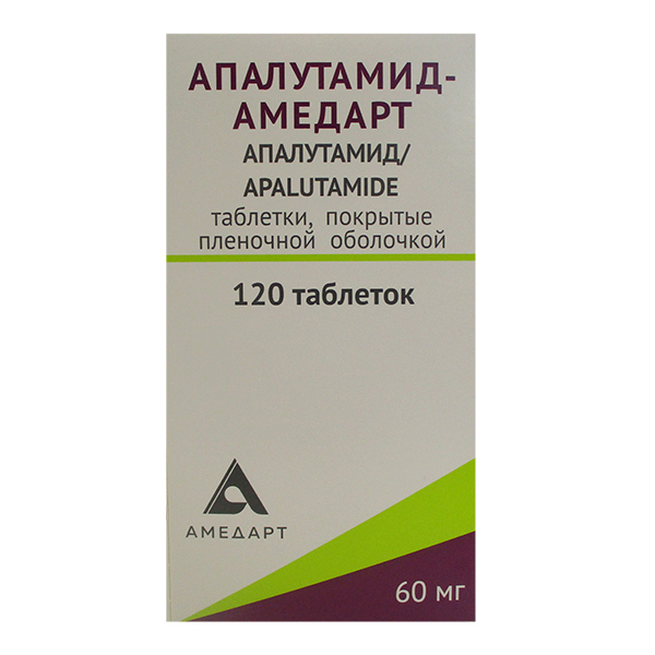Апалутамид-Амедарт таблетки 60мг фото