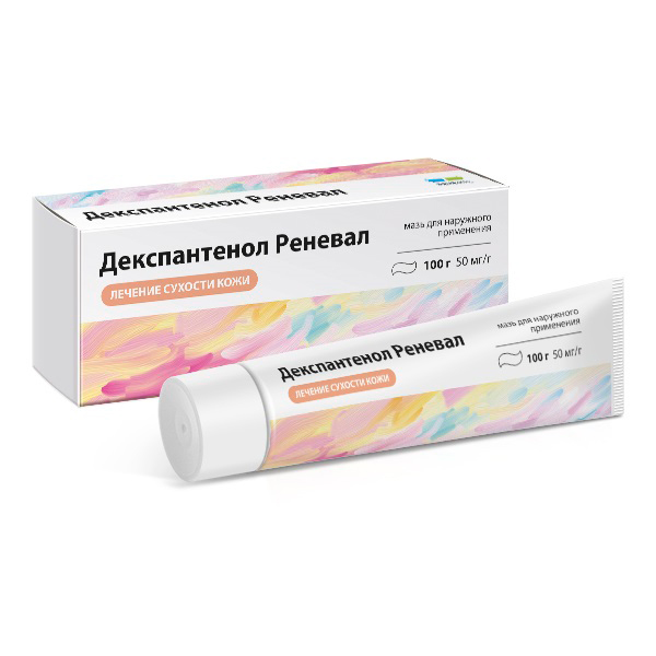 Декспантенол Реневал мазь 50мг/г 100г фото