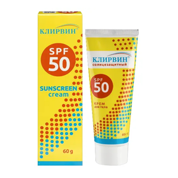 Клирвин крем солнцезащитный SPF50 60г фото