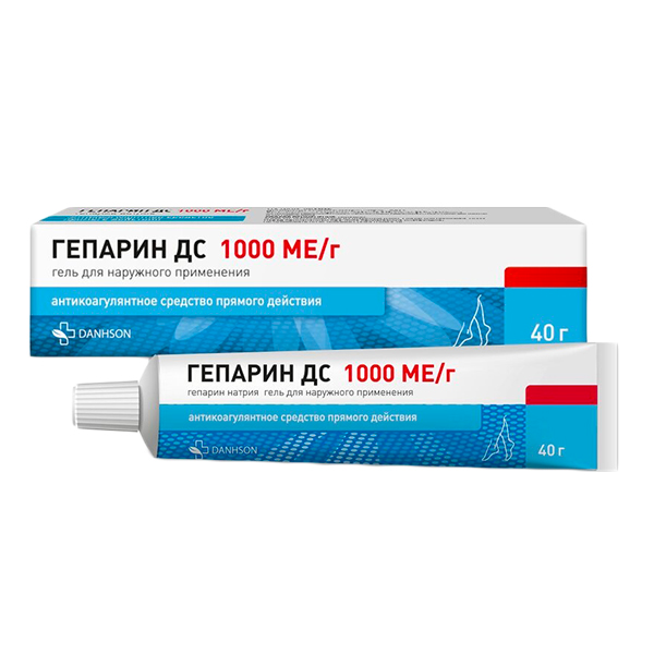 Гепарин ДС гель 1000МЕ/г 40г фото