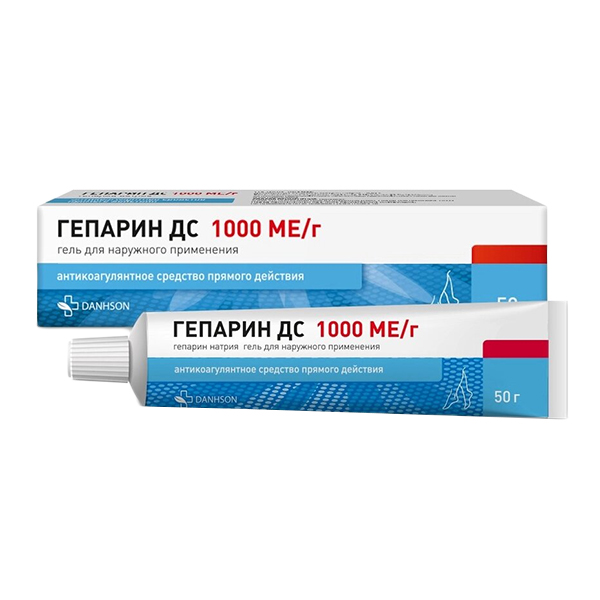 Гепарин ДС гель 1000МЕ/г 50г фото