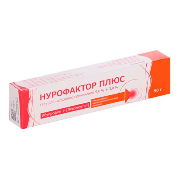 Нурофактор Плюс гель 5%+3% 50г фото
