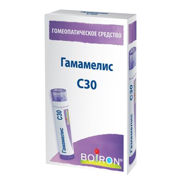 Гамамелис гранулы гомеопатические разведение С30 4г фото